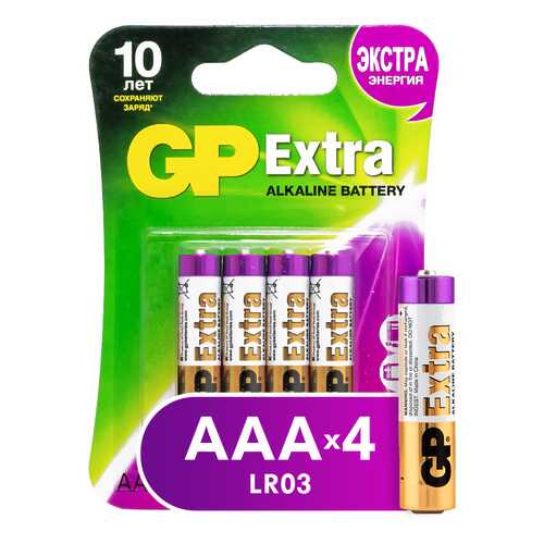 Батарейка GP Batteries Extra AAA (GP24AX-2CR4) 4 шт в Юлмарт