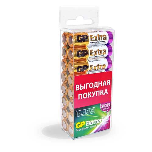 Батарейка GP Extra АА 15AX-2CRB16 16 шт в Юлмарт