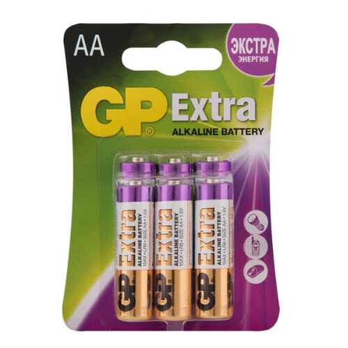 Батарейка GP GP15AXNEW-CR6 6шт в Юлмарт
