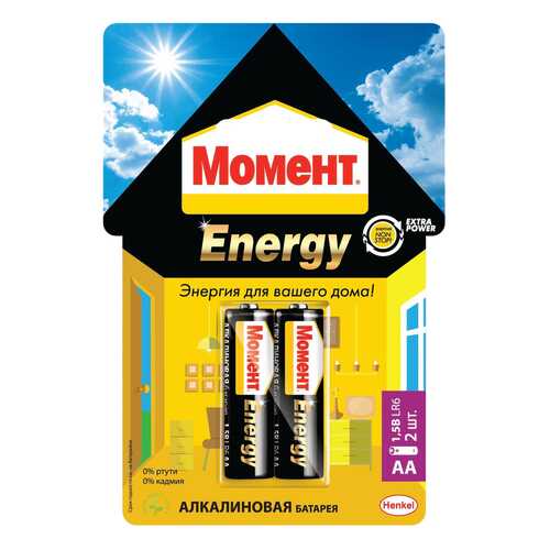 Батарейка Момент Energy 2098780 2 шт в Юлмарт