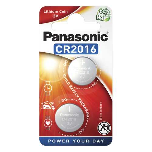 Батарейка Panasonic CR-2016EL/2B 1 шт в Юлмарт