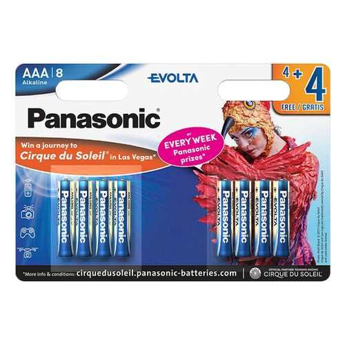 Батарейка Panasonic Evolta LR03EGE/8B4FCDS 8 шт в Юлмарт