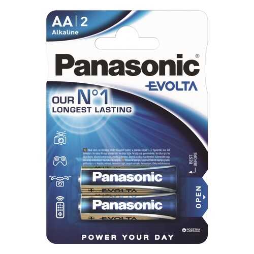 Батарейка Panasonic Evolta LR6EGE/2BP 2 шт в Юлмарт
