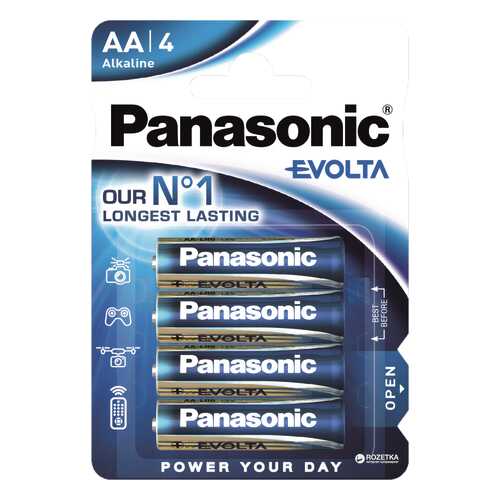 Батарейка Panasonic Evolta LR6EGE/4BP 4 шт в Юлмарт