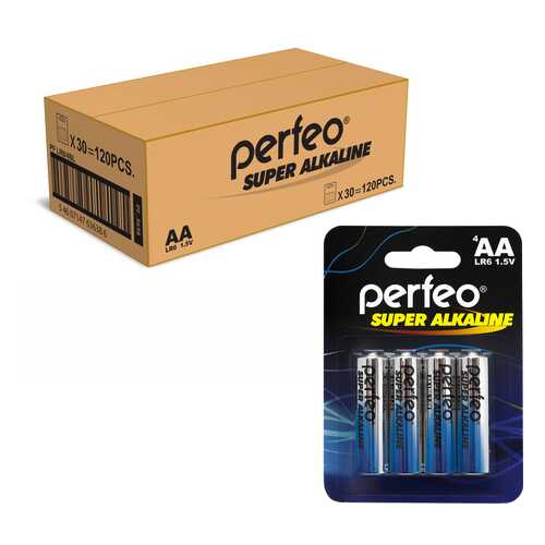 Батарейка Perfeo LR6/4BL Super Alkaline 120 шт в Юлмарт