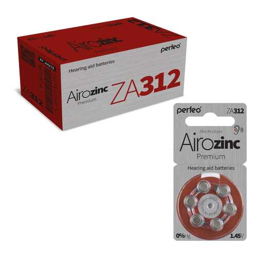 Батарейка Perfeo ZA312/6BL Airozinc Premium 60 шт в Юлмарт