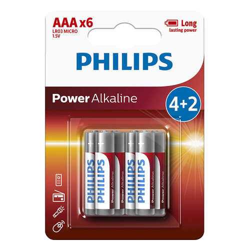 Батарейка Philips LR03P6BP/10 Power 6 шт в Юлмарт