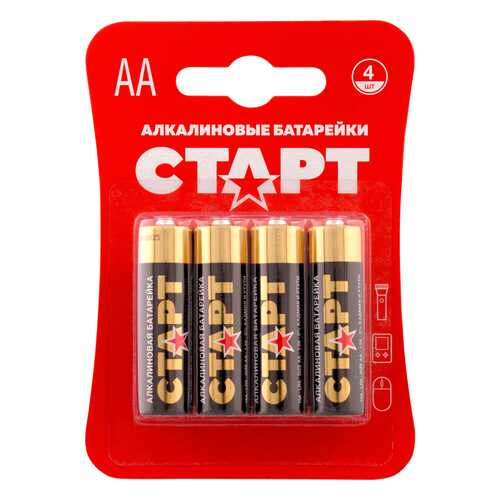 Батарейка СТАРТ LR6-BL4 AA 4 шт в Юлмарт