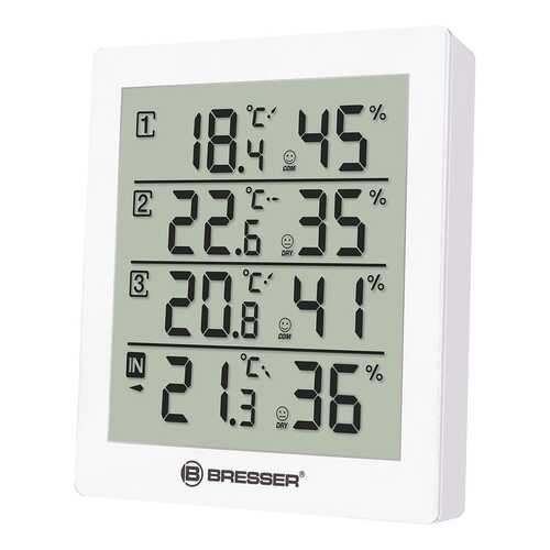 Метеостанция Bresser Temeo Hygro Quadro Белый в Юлмарт