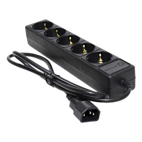 Сетевой фильтр 5bites SP5-B-10U, 5 розеток, 1 м, Black в Юлмарт