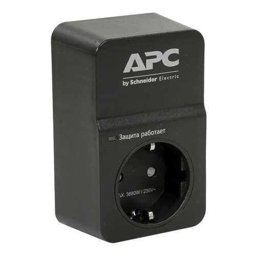 Сетевой фильтр APC PM1WB-RS, 1 розетка Black в Юлмарт
