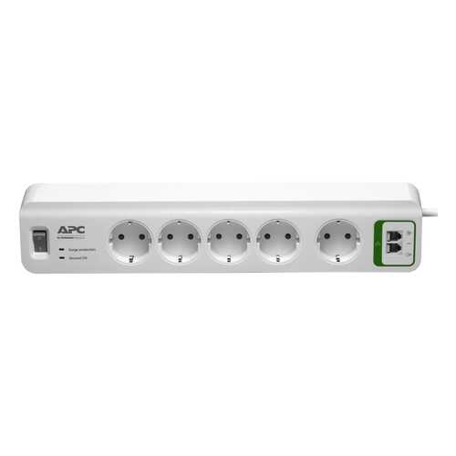 Сетевой фильтр APC PM5T-RS, 5 розеток, 1,83 м, White в Юлмарт