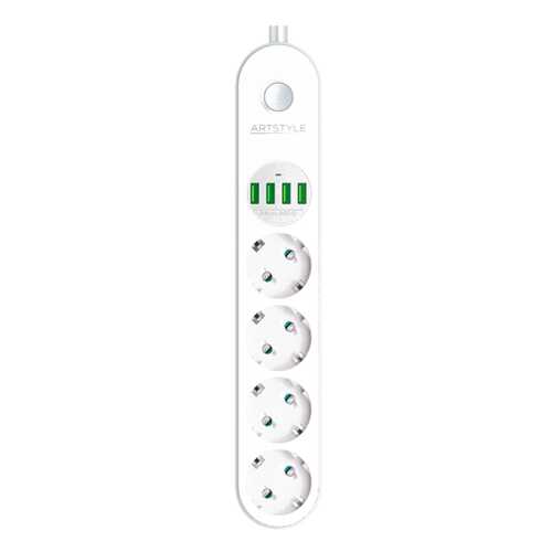 Сетевой фильтр Artstyle CL-4432W, 4 розетки, 2 м, White в Юлмарт