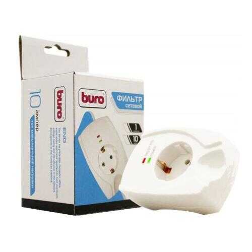 Сетевой фильтр BURO 100SH-W, 1 розетка White в Юлмарт