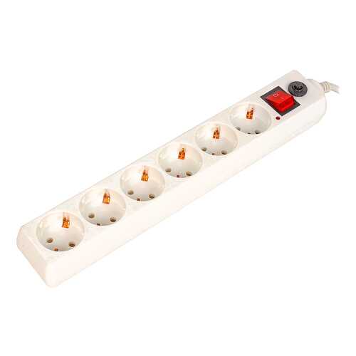 Сетевой фильтр BURO 600SH-3-W, 6 розеток, 3 м, White в Юлмарт