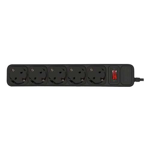 Сетевой фильтр CBR CSF-2500 5, 5 розеток, 5 м, Black в Юлмарт