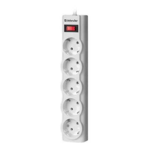 Сетевой фильтр Defender ILS 355 5 розеток, 5 м, White в Юлмарт