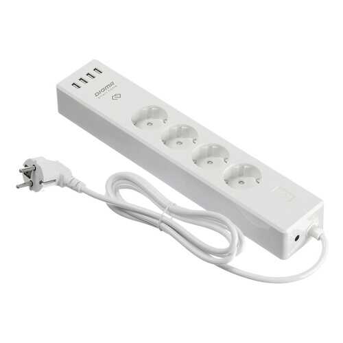 Сетевой фильтр DIGMA DiPlug Strip 40, 4 розетки, 1,8 м, White в Юлмарт