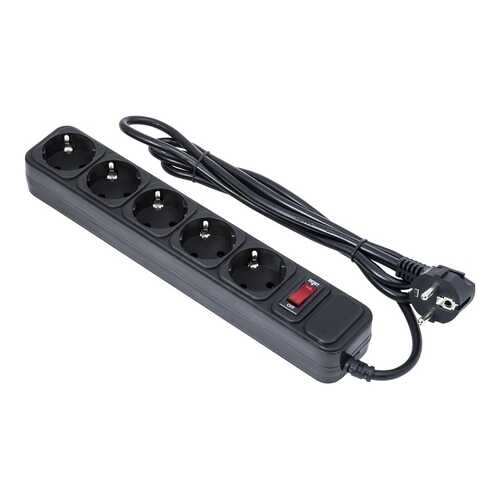 Сетевой фильтр ExeGate SP-5-1,5B, 5 розеток, 1,5 м, Black в Юлмарт