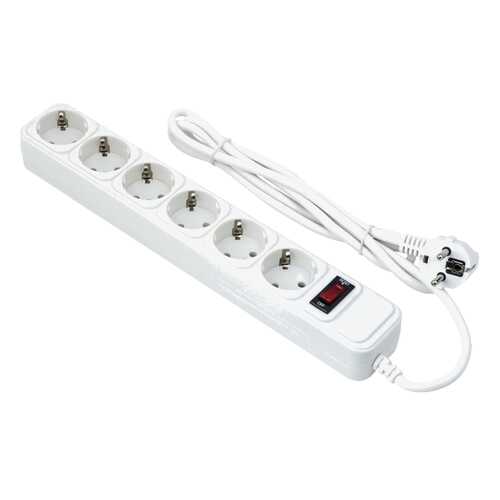 Сетевой фильтр ExeGate SP-6-1,8, 6 розеток, 1,8 м, White в Юлмарт