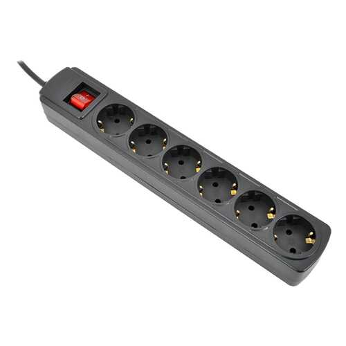 Сетевой фильтр IPPON BK-232, 6 розеток, 3 м, Black в Юлмарт