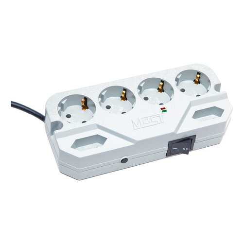 Сетевой фильтр MOST Compact СHV 6, 6 розеток, 5 м, White в Юлмарт