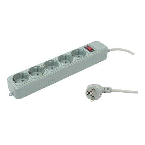 Сетевой фильтр PC PET AP01006-1,8-G, 5 розеток, 1,8 м, Grey в Юлмарт