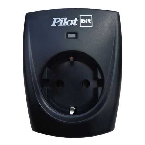 Сетевой фильтр Pilot Bit, 1 розетка, Black в Юлмарт
