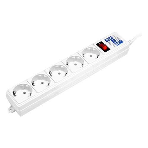 Сетевой фильтр Power Cube, 5 розеток, 0,5 м, White в Юлмарт