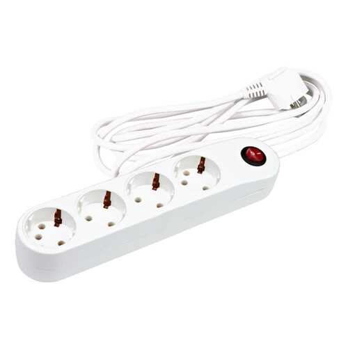 Сетевой фильтр Uniel S-GSP4-3C, 4 розетки, 3 м, White в Юлмарт