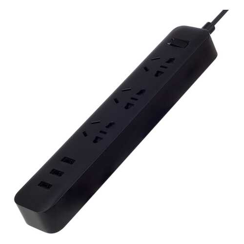 Сетевой фильтр Xiaomi Mi Power Strip, 3 розетки, 1,8 м, Black в Юлмарт