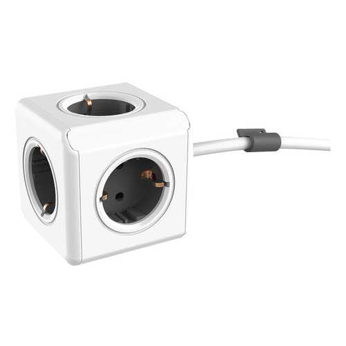 Удлинитель Allocacoc 1300GY/DEEXPC, 5 розеток, 1,5 м, White/Grey в Юлмарт