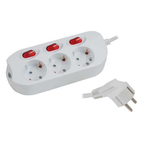 Удлинитель СТАРТ S3x1-ZDIV, 3 розетки, 1,5 м, White в Юлмарт
