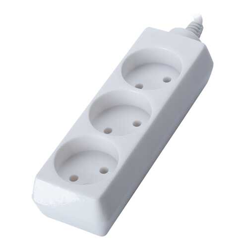 Удлинитель Sven Standard 2G, 3 розетки, 3 м, White в Юлмарт
