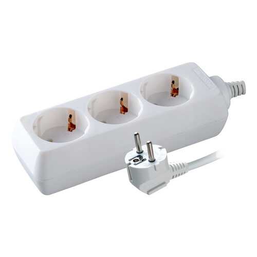 Удлинитель Volsten S 3x1,5-Z, 3 розетки, 1,5 м, White в Юлмарт