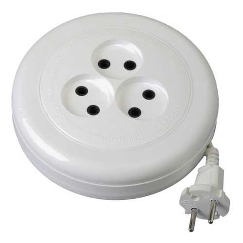 Удлинитель Volsten SR 3x5-R, 3 розетки, 5 м, White в Юлмарт