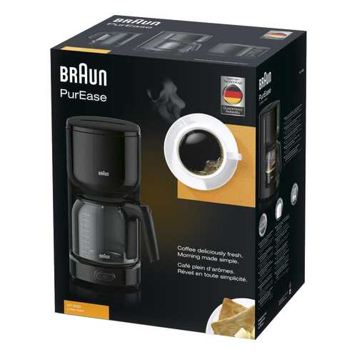 Кофеварка капельного типа Braun KF 3120 Black в Юлмарт