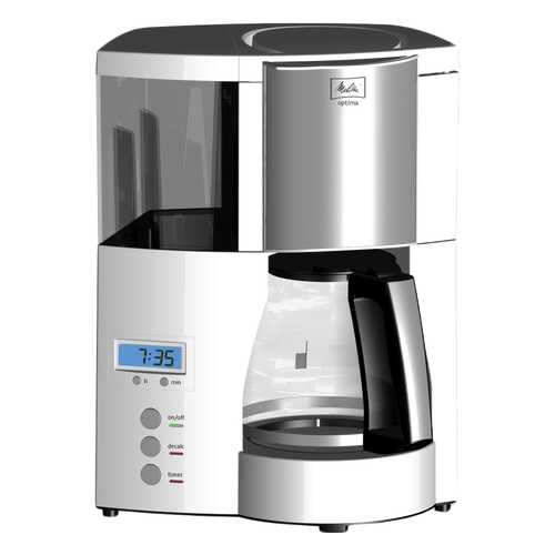 Кофеварка капельного типа Melitta Optima Timer White/Silver в Юлмарт