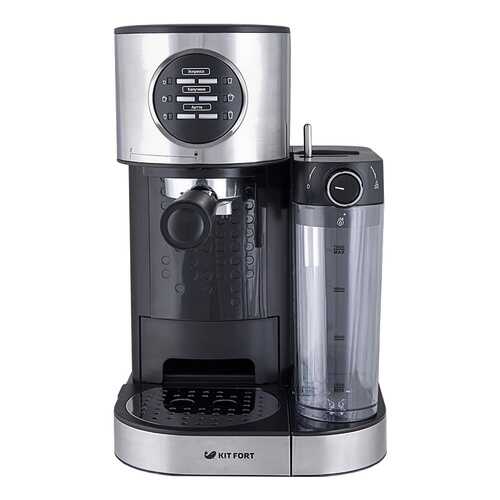 Рожковая кофеварка Kitfort КТ-703 Silver/Black в Юлмарт