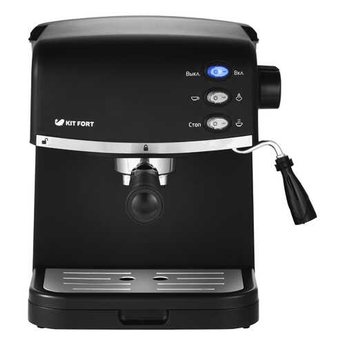 Рожковая кофеварка Kitfort КТ-718 Black в Юлмарт