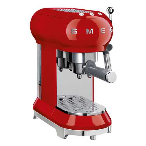 Рожковая кофеварка Smeg ECF01RDEU Red в Юлмарт