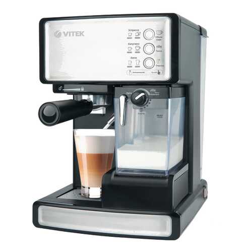 Рожковая кофеварка Vitek VT-1514 BK Black в Юлмарт