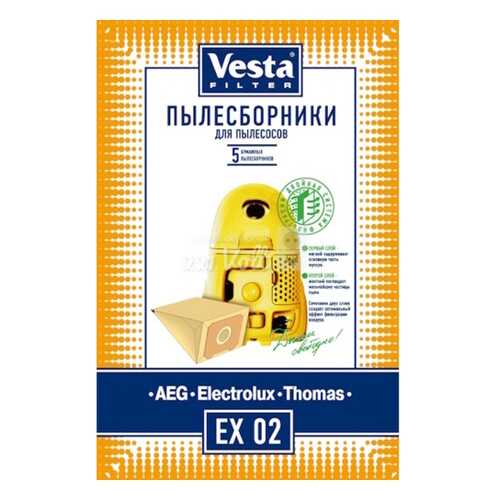 Пылесборник Vesta filter EX 02 5шт в Юлмарт