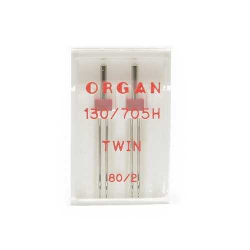 Иглы Organ двойные №80/2 для БШМ упак,2 игла в Юлмарт