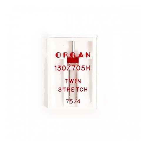 Иглы Organ двойные супер стрейч №75/4 для БШМ упак,1 игла в Юлмарт
