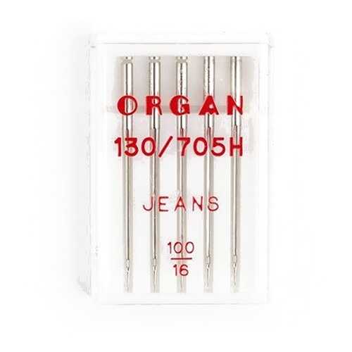 Иглы Organ джинсовые №100 для БШМ упак,5 игл в Юлмарт