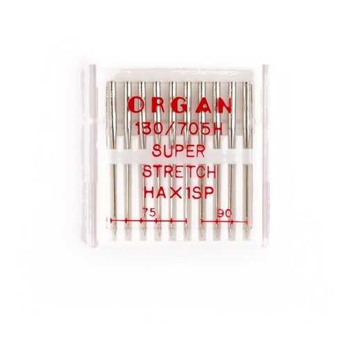 Иглы Organ супер стрейч №75-90 для БШМ упак,10 игл в Юлмарт