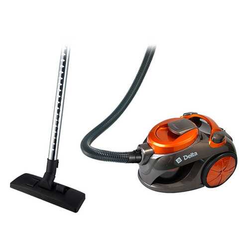 Пылесос Delta DL-0828 Grey/Orange в Юлмарт