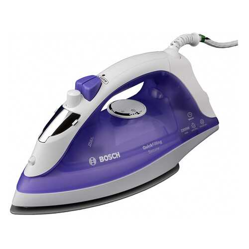 Утюг Bosch Quick Filling TDA2377 White/Purple в Юлмарт