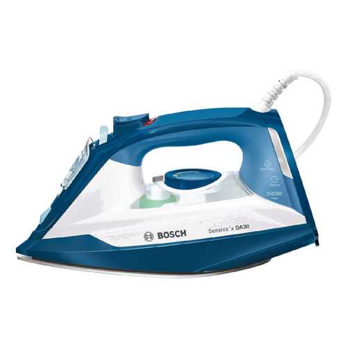 Утюг Bosch Sensixx'x DA30 Secure TDA3024110 White/Blue в Юлмарт